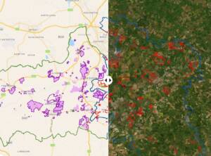 Sites submitted map